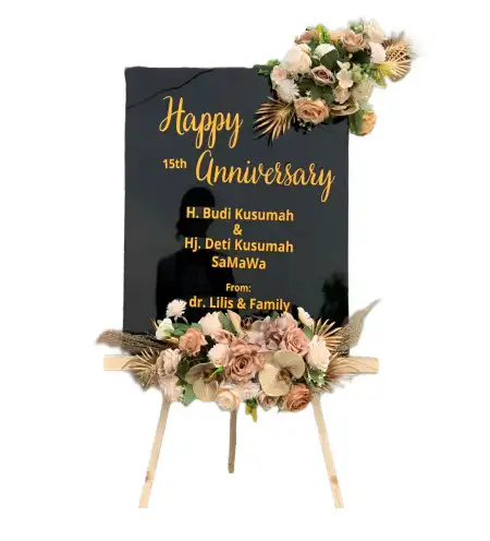 Papan Bunga Akrilik Hotel Wedding Tangerang